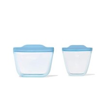 OXO Tot Silicone Reusable Bags   2 Piece Cup and Snack Set - Dusk