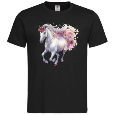 T-Shirt Einhorn Fabelwesen Pferd Märchen Unicorn Kuscheltier Traumland 402439s