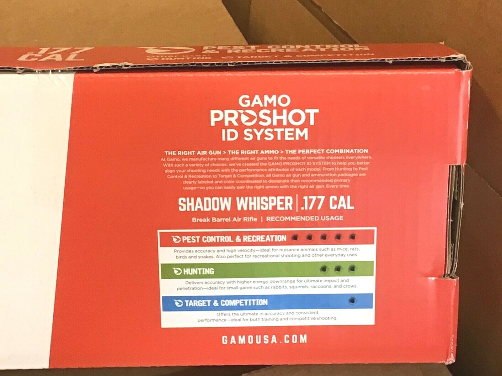 Gamo Shadow Whisper .177 Caliber Break Barrel Air Rifle with Scope  793676081229 | eBay