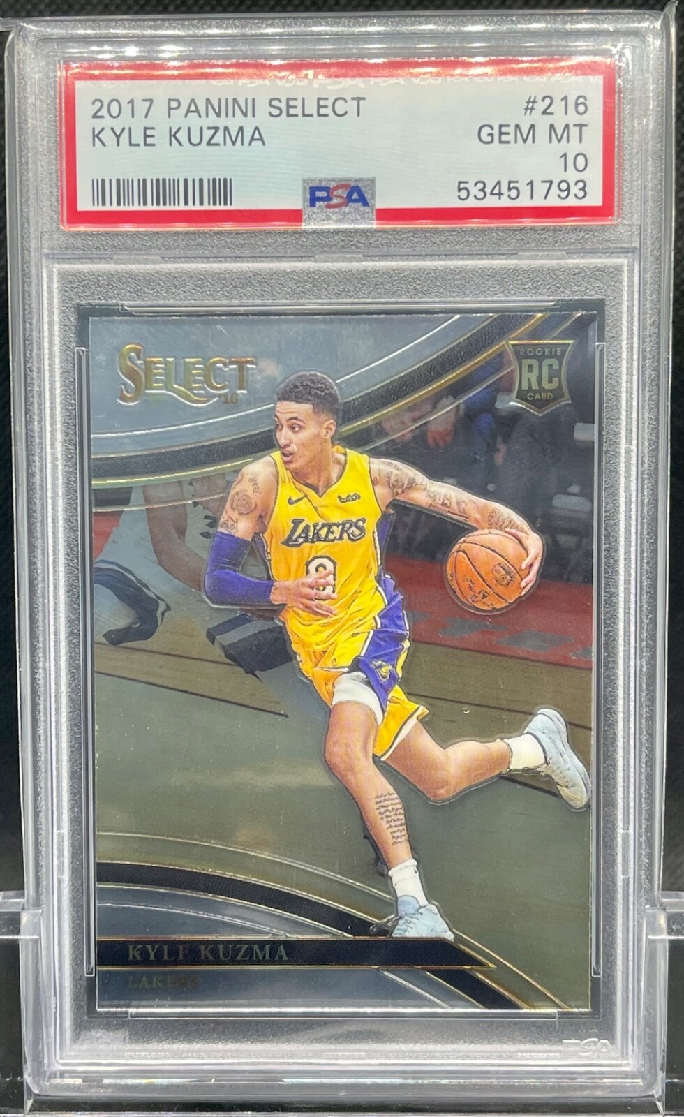 2017 Select Courtside Kyle Kuzma #216 PSA 10 Gem Mint