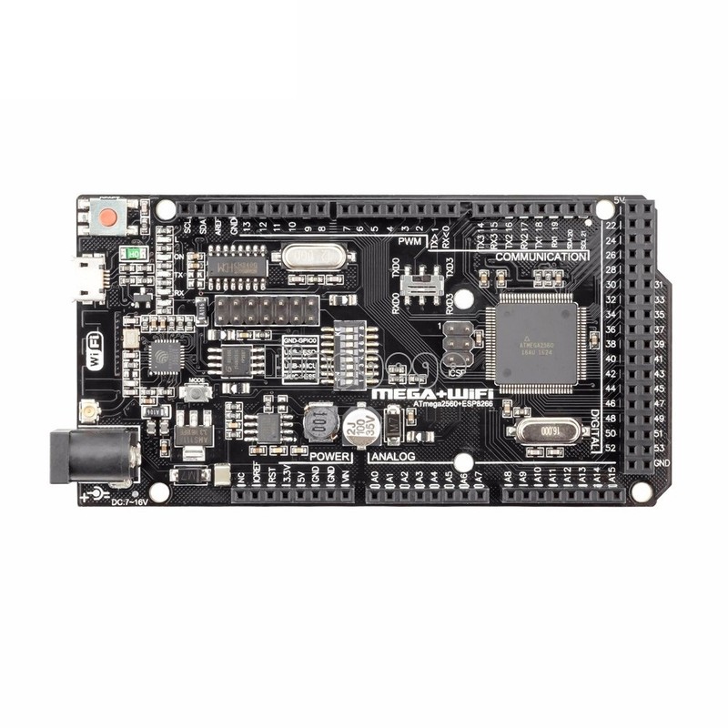 Mega + WiFi R3 ATmega2560 + ESP8266 USB-TTL CH340G for Arduino Mega, NodeMCU WeMos