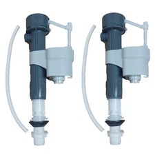 Two Gerber Toilet Fill Valves, Fast Fill Adjustable 8 to 13.5 inches by NuFlush