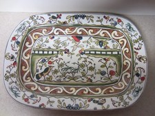 LARGE Temp-tations by Tara  Serving Platter  BIRDS FLOWERS