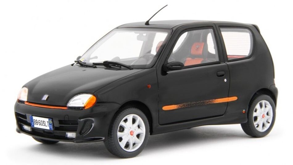 Fiat 600 Sporting Abarth 1:18 Scale Model Vehicles Collection Black
