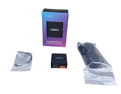 CLOUDCOM A1, Digital Mini Thermostat with Corded Sensor Probe and Bluetooth App