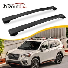 2PCS Black Aluminum Cross Bars Roof Racks Rail Fit for Subaru Forester 2014-2024