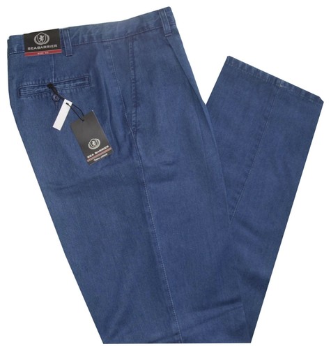 Jeans uomo classico 46 48 50 52 54 56 58 60 62 pence tela leggera morbida OREGON - Afbeelding 2 van 2