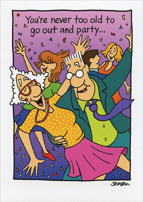 Elderly Couple Dancing - Funny Birthday Card - Greeting Card by Oatmeal ...