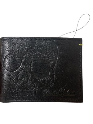 Robert Graham, Skull Embossed Leather Bifold Wallet - Black