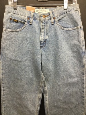 NWT LEE MEN LIGHT WASH RELAXED FIT JEANS W31 L29