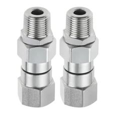 2Pcs 3/8" NPT Stainless Steel Swivel Coupler For Pressure Washer Hose Fittings