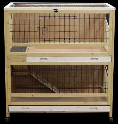 Kerbl Kleintierkäfig Indoor Deluxe mit zwei Etagen, L x B x H 115 x 60 x 118 cm