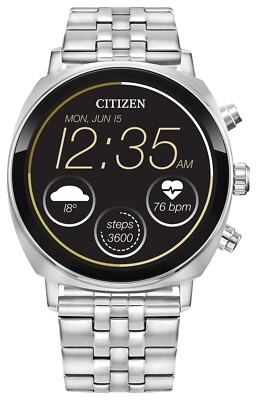 Citizen CZ Smart Touchscreen Silver Stainless Steel Smart Watch