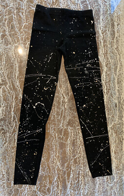 Splatter paint cute leggings for girls - size L 