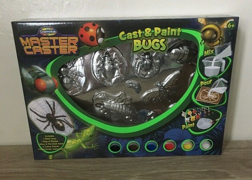 CREATIVE KIDS MASTER CASTER BUGS CAST & PAINT SET BNIB 13 MOULDS GIFT XMAS NEW - Picture 4 of 7