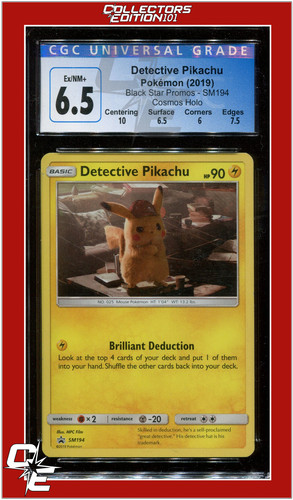 Detective Pikachu graded CGC 6.5 for sale on eBay
