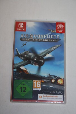 NEW Air Conflicts Pacific Carriers Spiel Nintendo Switch Game Key Download Box