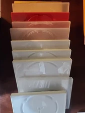 Lot 10 Empty Blank Standard Size Color Misc DVD Replacement Case w/Clear Sleeve