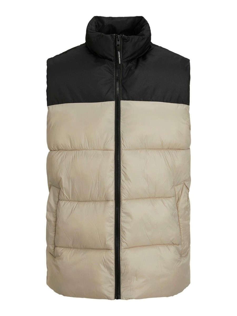 Jack Jones Herren Weste Reißverschluss Stehkragen Toby Bequem