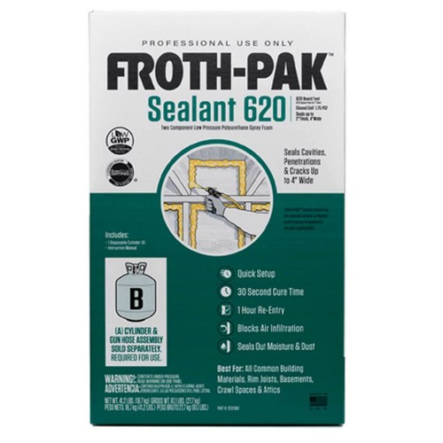 FROTHPAK™ 620 Low GWP Spray Foam Insulation, Applicator, 15 ft Hose