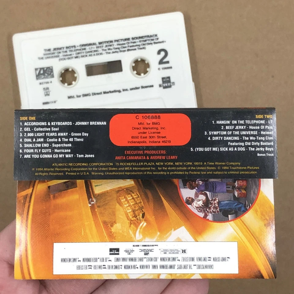 JERKY BOYS Cassette Tape 90s Soundtrack GREEN DAY WU TANG CLAN GREEN DAY HELMET Foto 4 de 4