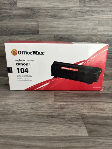 Office Max Canon 104 Black Toner Cartridge 104 BLACK - New in Box