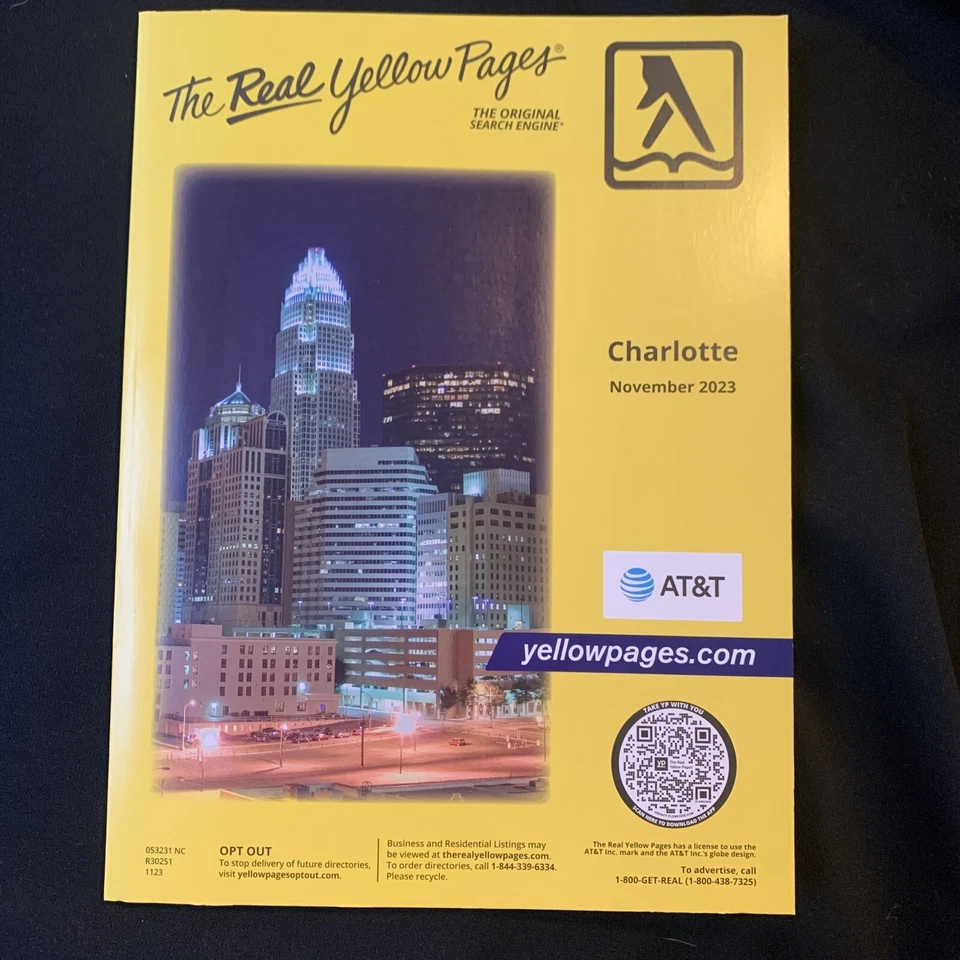 Yellow Pages Phone Book Telephone Directory Charlotte NC 2023 - Image 3 of 4