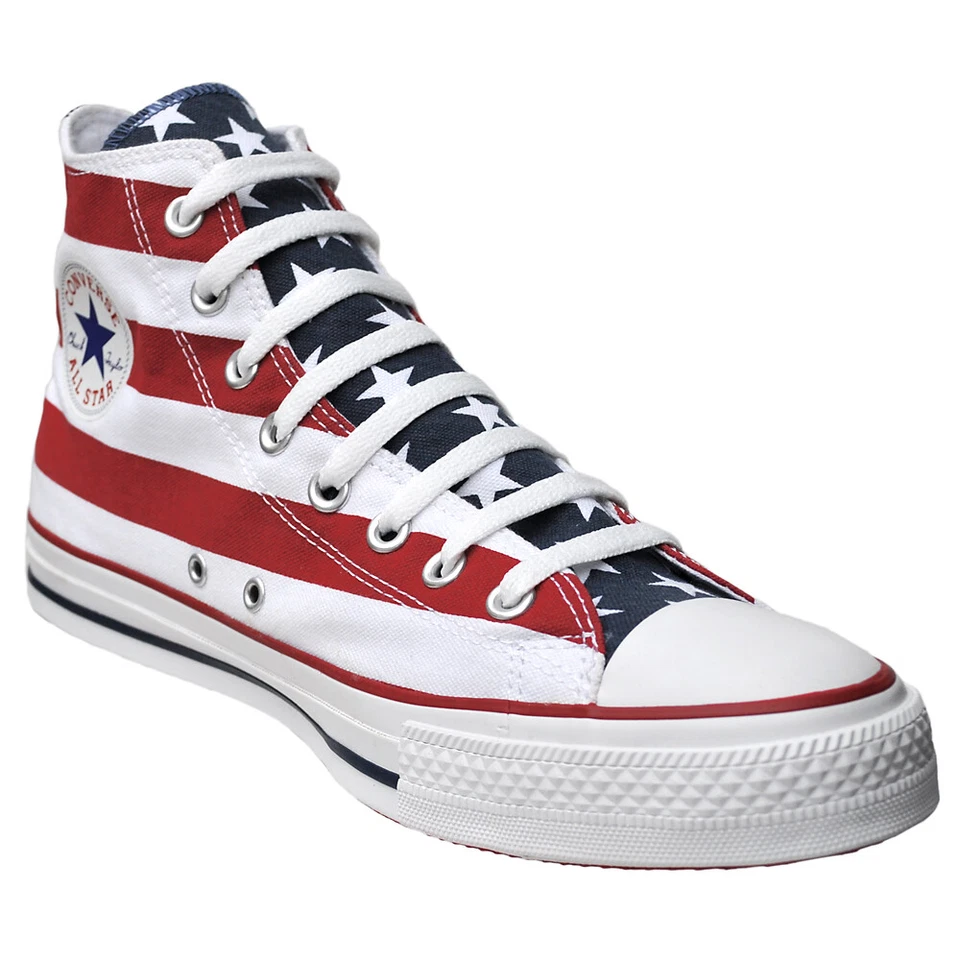 Converse EU 43 / UK 9,5 Chucks weiß Chuck Taylor All Star M8437 Sneaker USA Flag - Bild 2 von 2