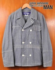 JUNYA WATANABE MAN COMME des GAR ONS Coverall Work Jacket Navy Herringbone S