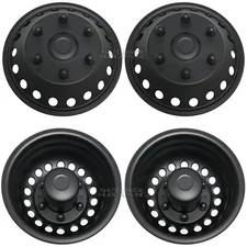 4 fits Sprinter Van 2007-2024 Black 16" Dual Wheel Simulators Dually Rim Covers