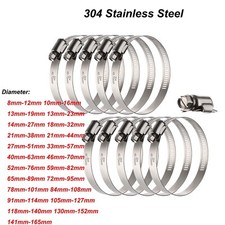 Hose Clamp Large Adjustable Jubilee Clips with Fasteners 304 Stainless Steel
