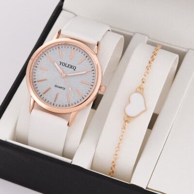 DAMEN ARMBANDUHR  LEDER DAMENUHR QUARZUHR UHR UHREN SCHMUCK ACCESSOIRS (NEU)