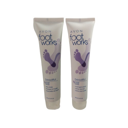 Avon Foot Works Lavender Overnight Cream, Clay Mask, Comfort Soak Pedicure Tools - Picture 5 of 8