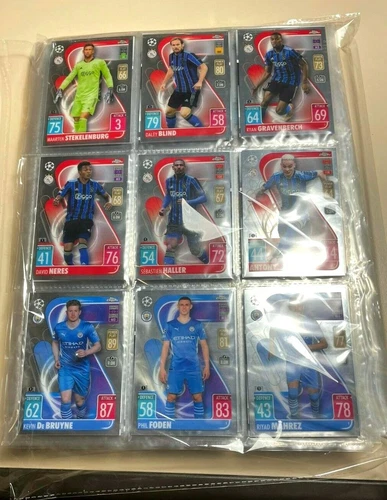 TOPPS CHROME MATCH ATTAX CHAMPIONS LEAGUE 2021/22 COMPLETE BASE SET (200 CARDS)