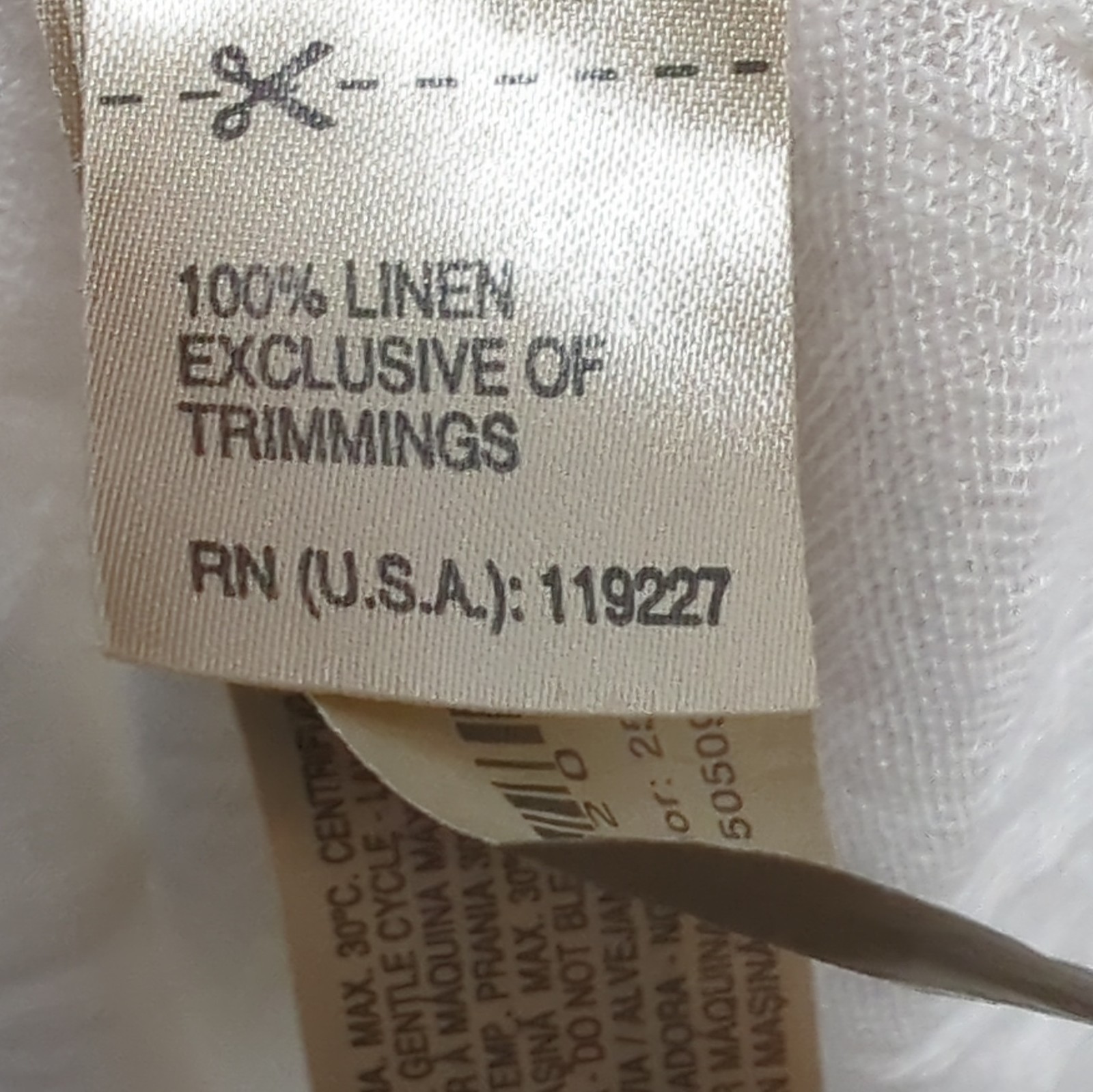 Massimo Dutti Womens White 100% Linen Cami Vest Top Size S Strappy Summer image 7