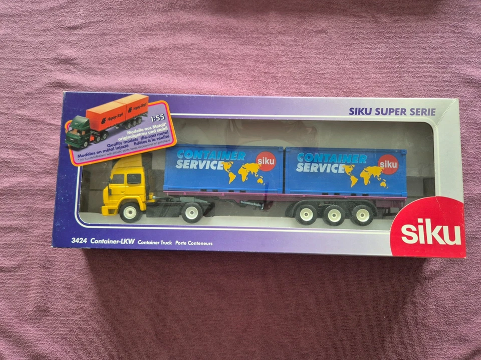SIKU - 3424 - IVECO-Container-Sattelzug "Siku Container Service" in OVP