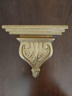 Decorative wall sconce, gold scroll with large, with edge for picture, 10" tall — photo 2
