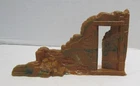 MARX PLAYSET VINTAGE BATTLEGROUND PLASTIC DESTROYED BUILDING PAIR MARBLED WWII