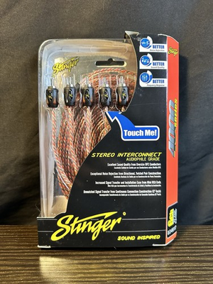 #ad #ad Stinger 4000 Series RCA Stereo Interconnect 17 ft Audio Cable 6 Channel SI4617 $37.89