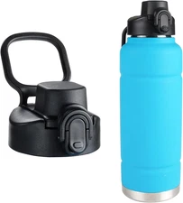 Auto Spout Lid for Bubba Trailblazer 24 32 40 Oz Stainless Steel Water Bottle, L
