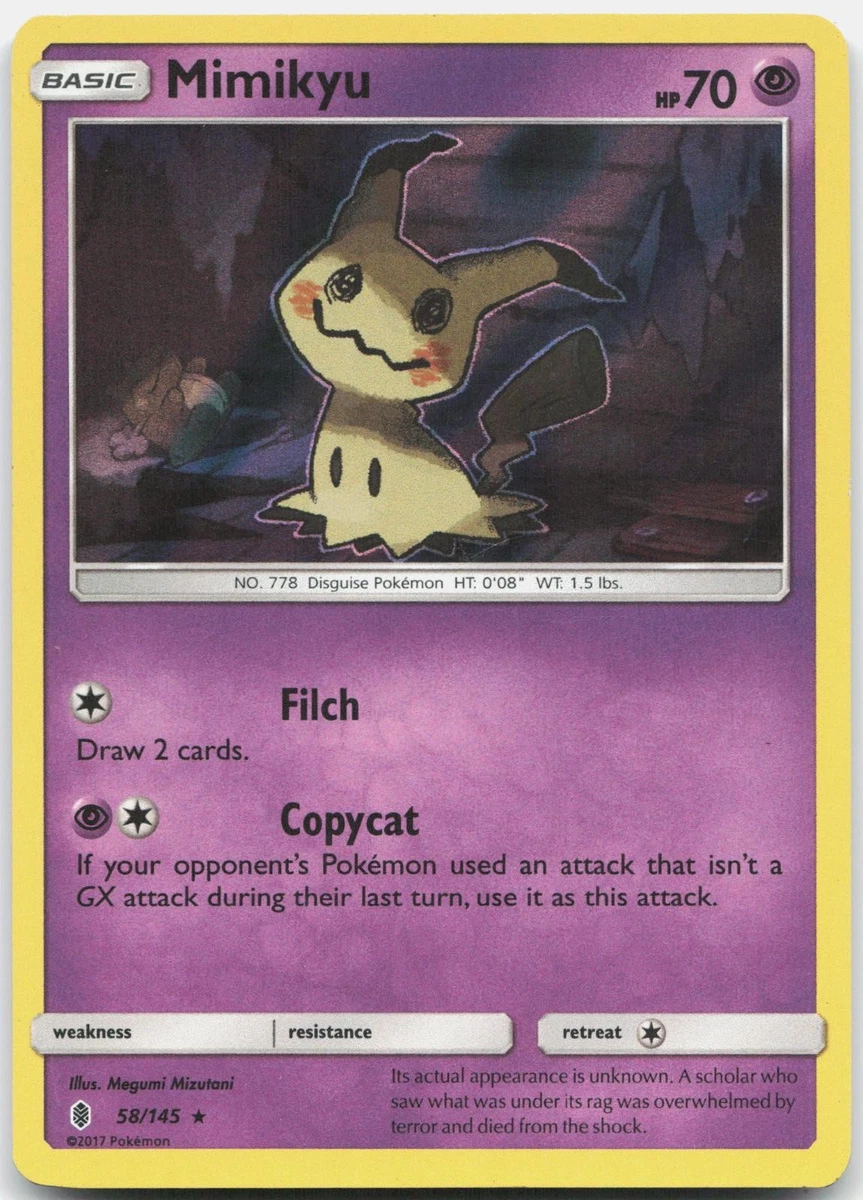 Mimikyu 58/145 Sm-Guardians Rising for sale | eBay