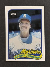 Randy Johnson 1989 Topps Traded Rookie Card RC #57T Seattle Mariners Set Break!. rookie card picture