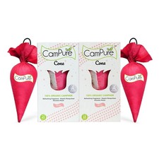 Cônes de camphre rose CamPure | Désodorisant biologique | Paquet de 2 livrais...