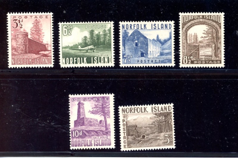 NORFOLK ISLAND--Complete Set Scott 13-#18