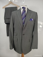 Ted Baker Mens Grey Wool & Mohair 🦙 2 Piece Themed Suit Made In EU 42L | 36L UK
