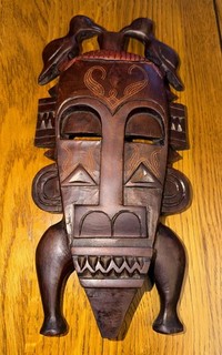 African Handmade Wooden Mask
