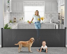 DYNABLISS 118" RETRACTABLE BABY GATES EXTRA WIDE LARGE OPENING - BB1010