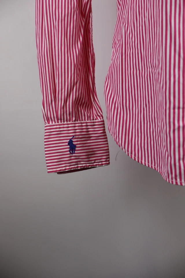 POLO RALPH LAUREN CAMICIA DONNA 4 WOMAN SHIRT CASUAL VINTAGE COTONE COTTON LOGO - Immagine 3 di 4