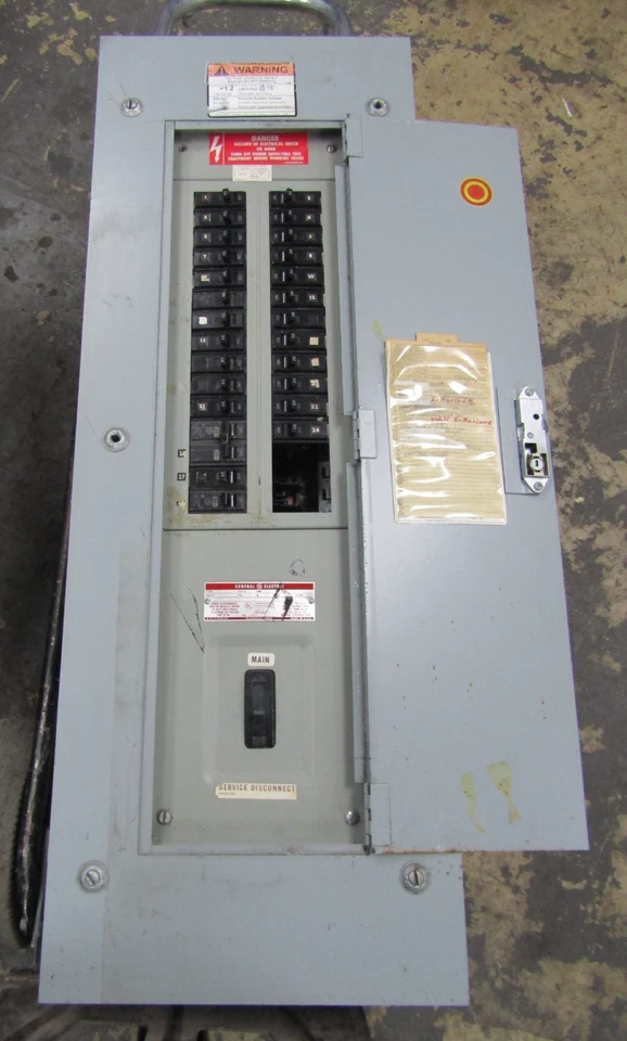 GE GENERAL ELECTRIC 150A MAIN BREAKER PANELBOARD 208-120V 3Ø 4W 30 CIR TYPE NLAB - Image 2 of 4