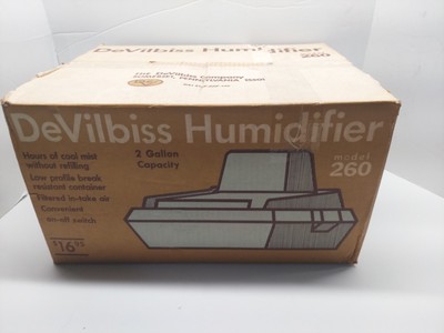 Vintage Devilbiss 260 Cool Mist Humidifier Corded Indoor 2-Gallon Capacity Blue